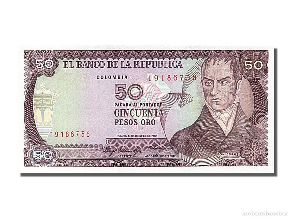 Billetes extranjeros: [#253967] Billete, 50 Pesos Oro, 1984, Colombia, 1984-10-12, UNC
