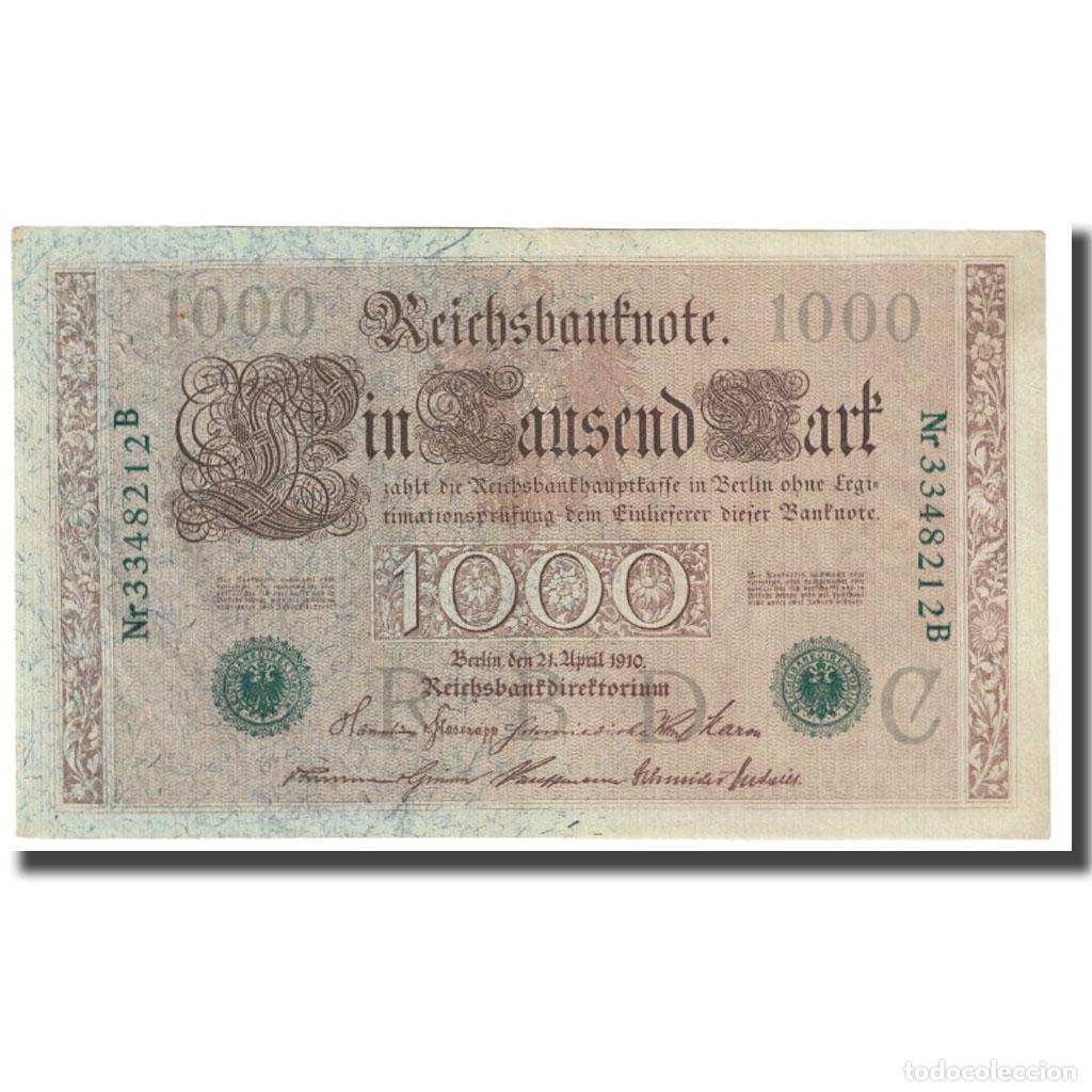 Billetes extranjeros: [#618847] Billete, 1000 Mark, 1910, Alemania, 1910-04-21, KM:45b, EBC