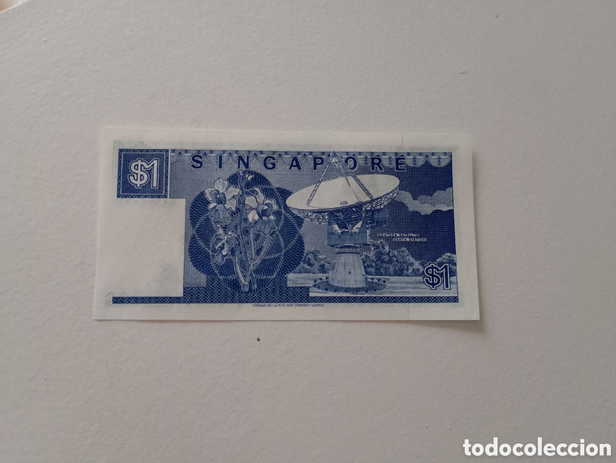 Billetes extranjeros: 1 dolar Singapur nuevo sin circular - Foto 2