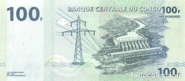 Billetes extranjeros: Billete RD Congo 100 Francos 2022 UNC Pick 98c - Foto 3