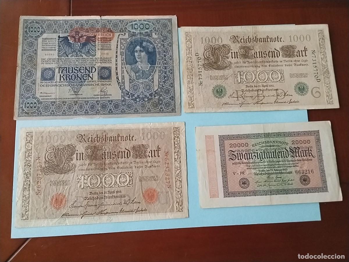 Billetes extranjeros: Lote billetes Alemania