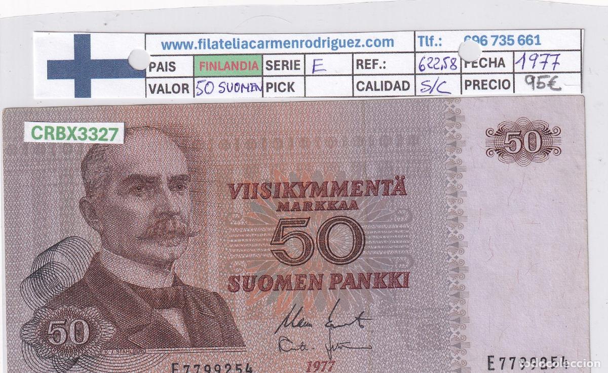 International Banknotes: CRBX3327 BILLETE FINLANDIA 50 SUOMEN PANKKI SERIE E 1977 SIN CIRCULAR