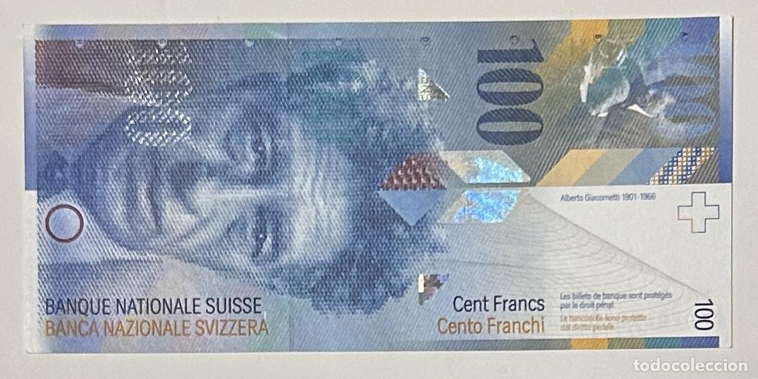 Billetes extranjeros: CRBX3344 BILLETE SUIZA 100 FRANCOS 2007 SERIE B SIN CIRCULAR