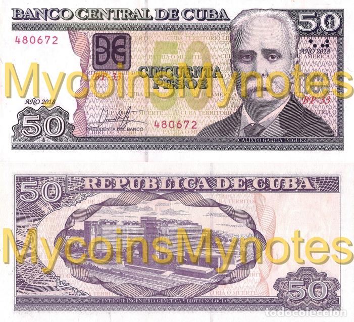 Billetes extranjeros: CUBA 50 Pesos, 2018, P-NEW, (not listed in catalog), New signature, UNC