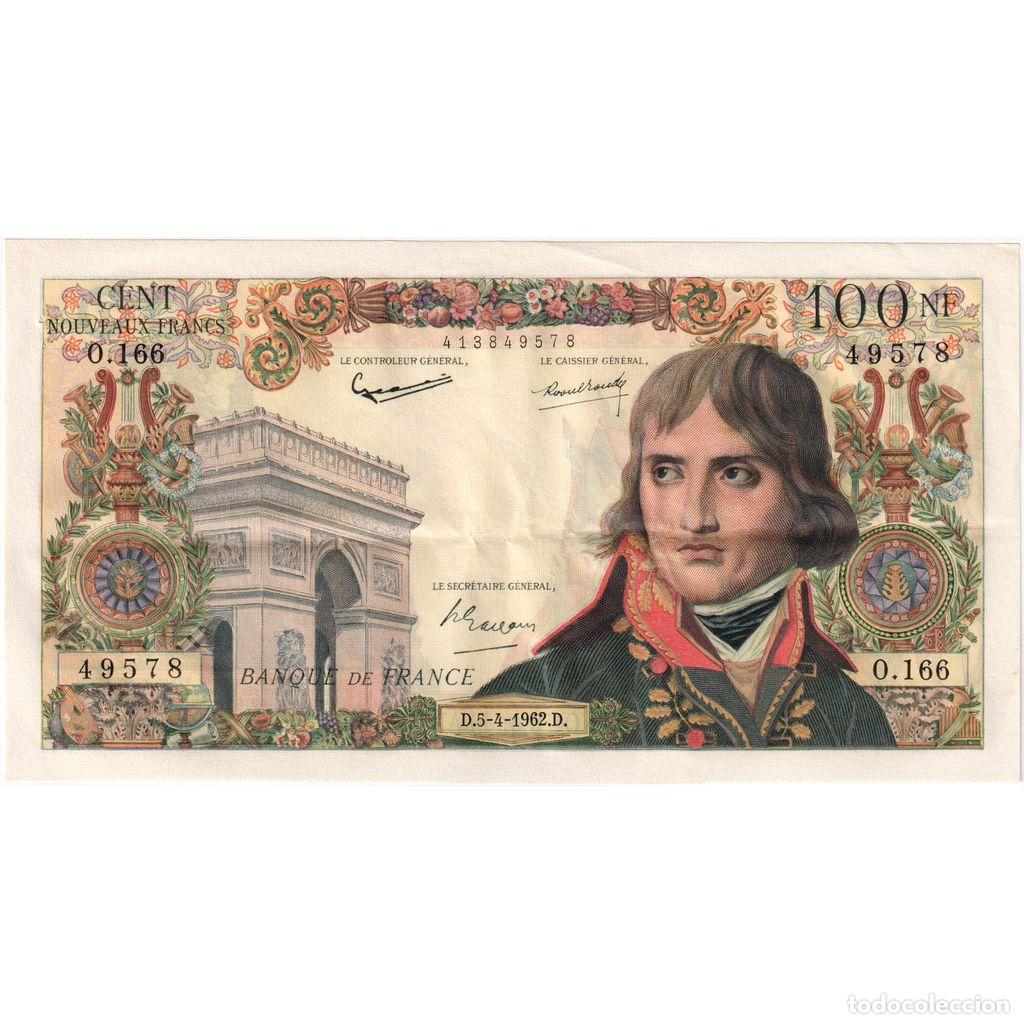 Billetes extranjeros: [#1185184] Francia, 100 Nouveaux Francs, Bonaparte, 1962-04-05, O.166, MBC+