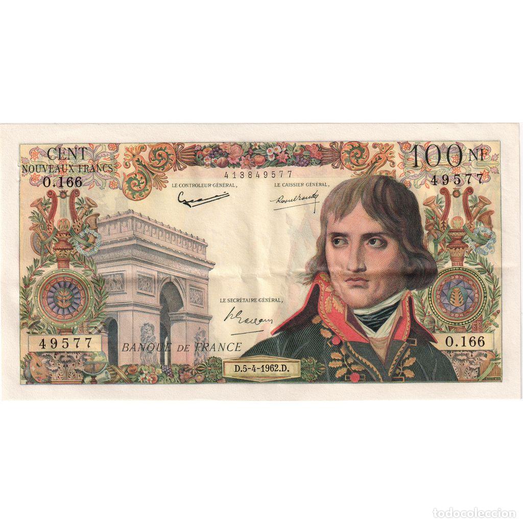 Billetes extranjeros: [#1185186] Francia, 100 Nouveaux Francs, Bonaparte, 1962-04-05, O.166, MBC+
