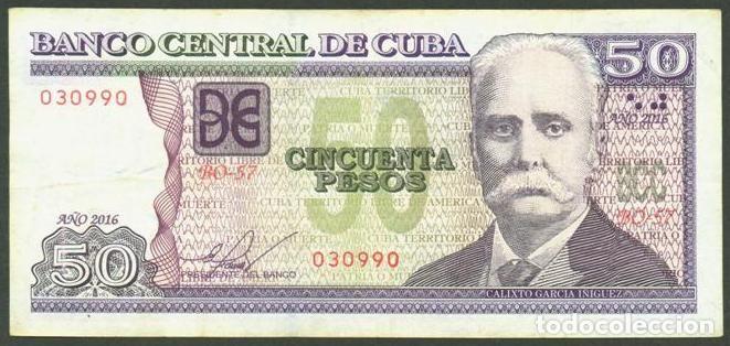 Billetes extranjeros: CUBA. 50 pesos 2018.