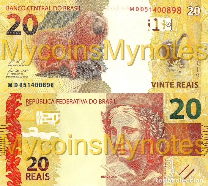 Billetes extranjeros: BRAZIL, 20 REAIS, 2024, Prefix MD&MJ, P-New (Not Yet in Catalog), New Signature, UNC