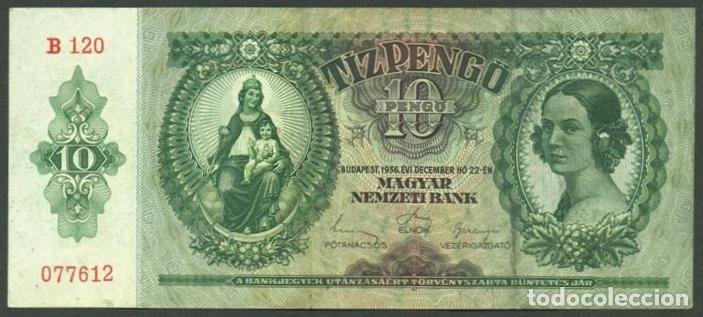 Billets internationaux: HUNGRIA. 10 pengo 1936. Pick 100.