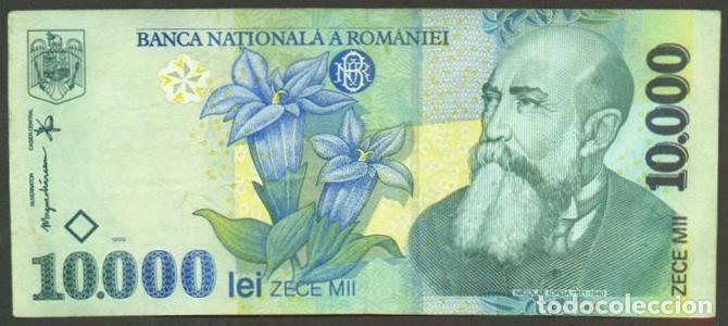 Billetes extranjeros: RUMANIA. 10000 lei 1999. Pick 108.