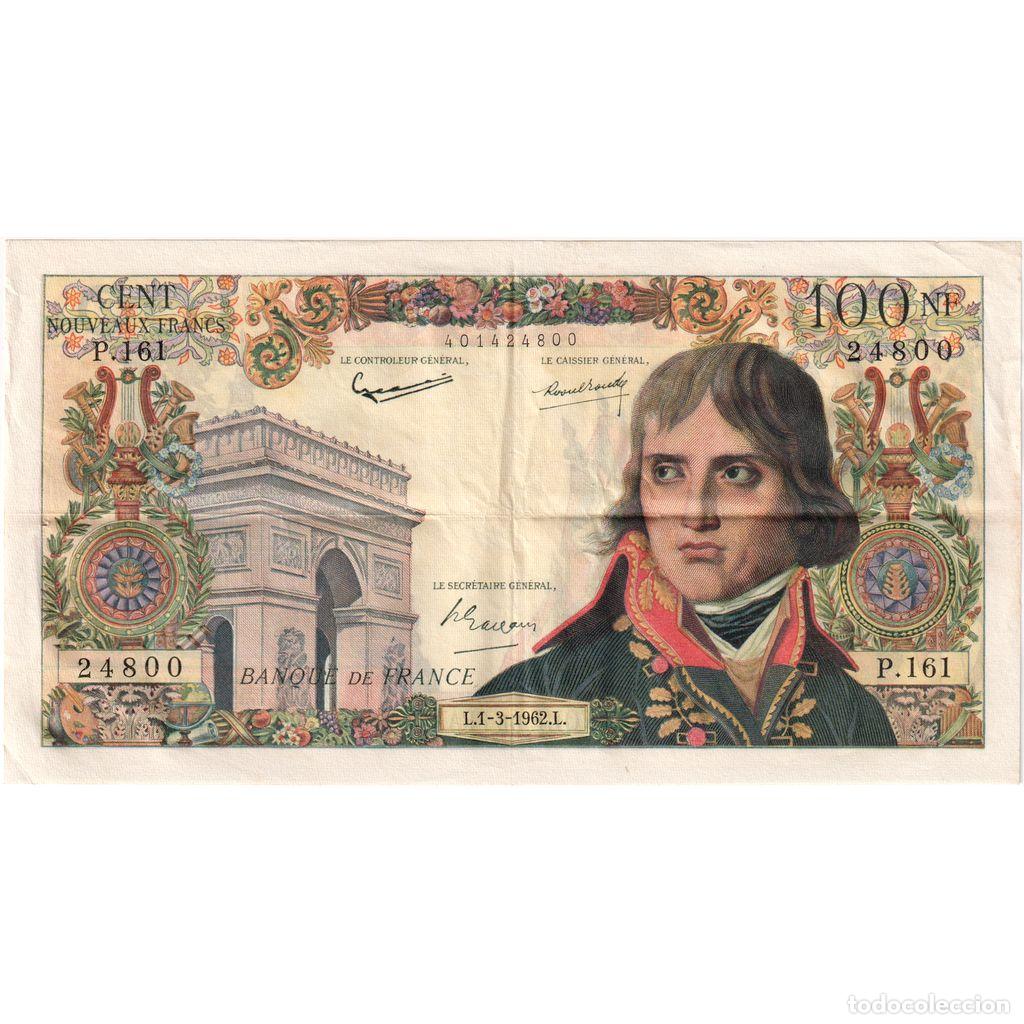 Billetes extranjeros: [#1185190] Francia, 100 Nouveaux Francs, Bonaparte, 1962-03-01, P.161, MBC