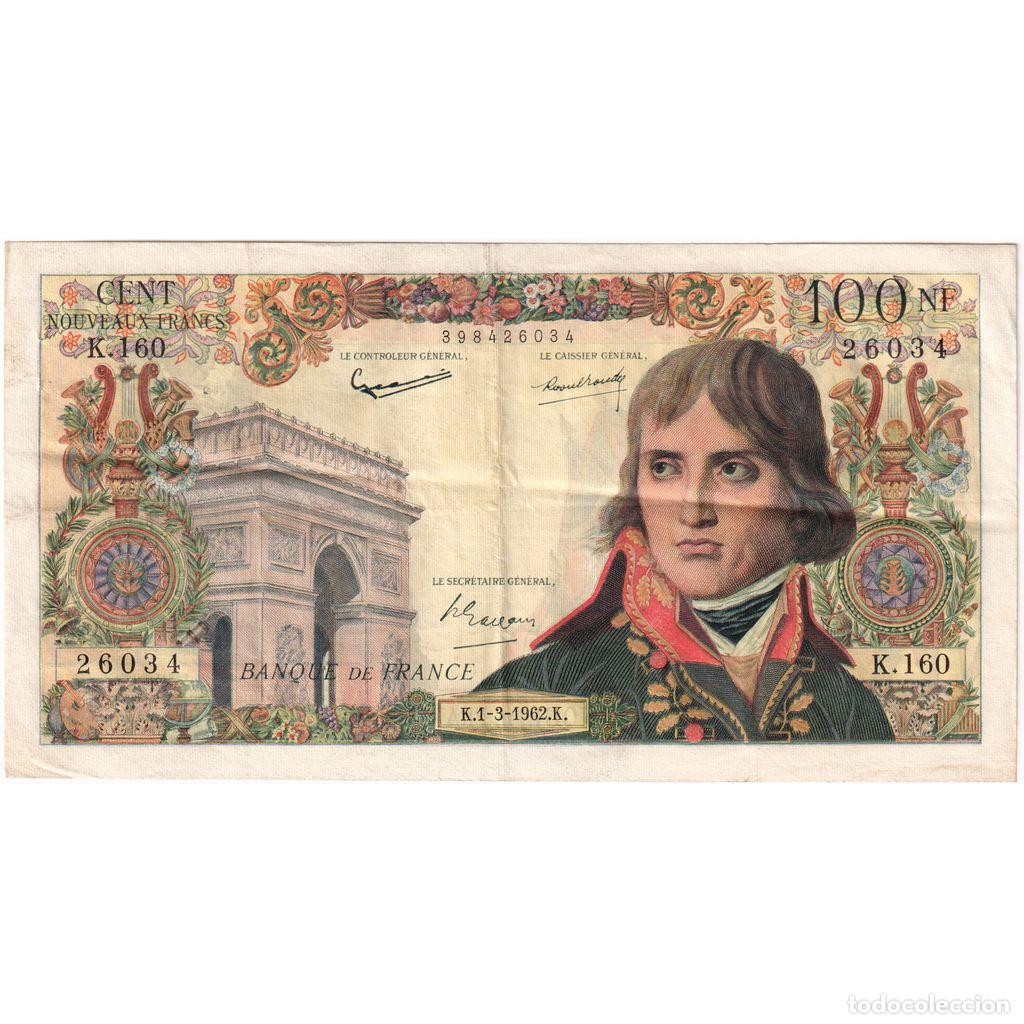 Billetes extranjeros: [#1185183] Francia, 100 Nouveaux Francs, Bonaparte, 1962-03-01, K.160, MBC