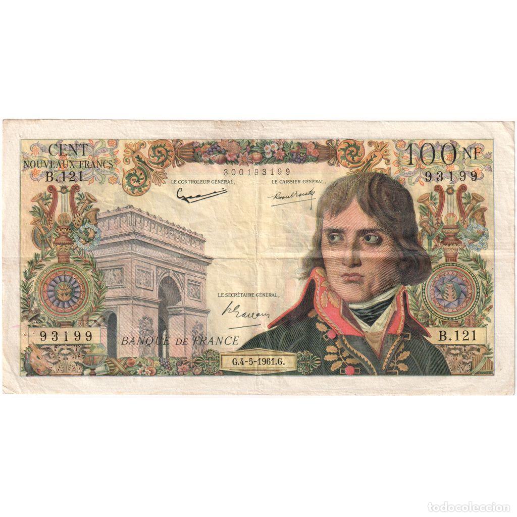 Billetes extranjeros: [#1185172] Francia, 100 Nouveaux Francs, Bonaparte, 1961-05-04, B.121, BC+