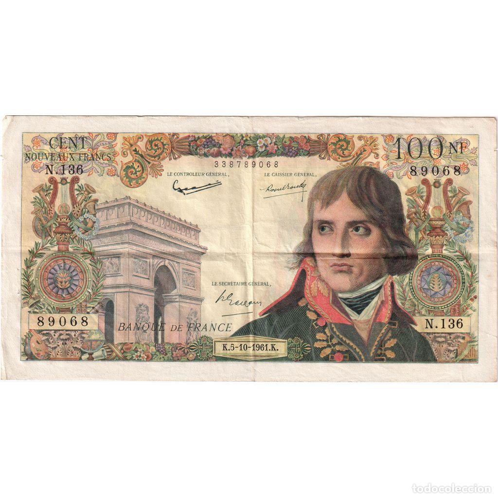 Billetes extranjeros: [#1185171] Francia, 100 Nouveaux Francs, Bonaparte, 1961-10-05, N.136, BC+