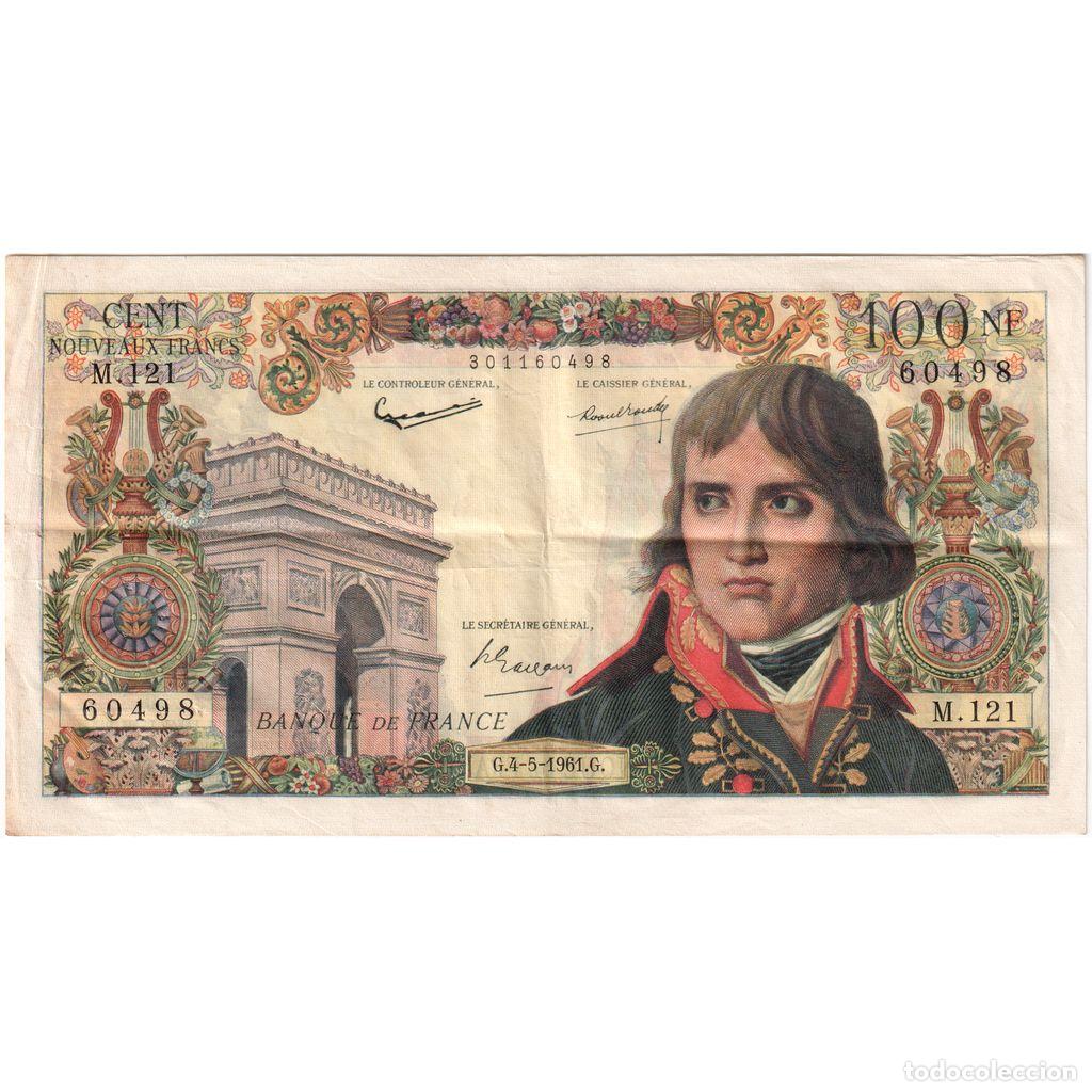 Billetes extranjeros: [#1185169] Francia, 100 Nouveaux Francs, Bonaparte, 1961-05-04, M.121, BC+