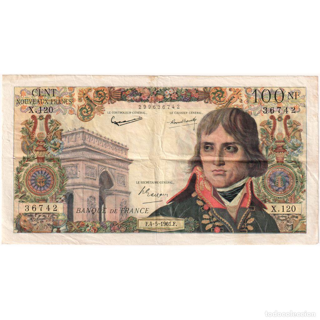 Billetes extranjeros: [#1185174] Francia, 100 Nouveaux Francs, Bonaparte, 1961-05-04, X.120, BC
