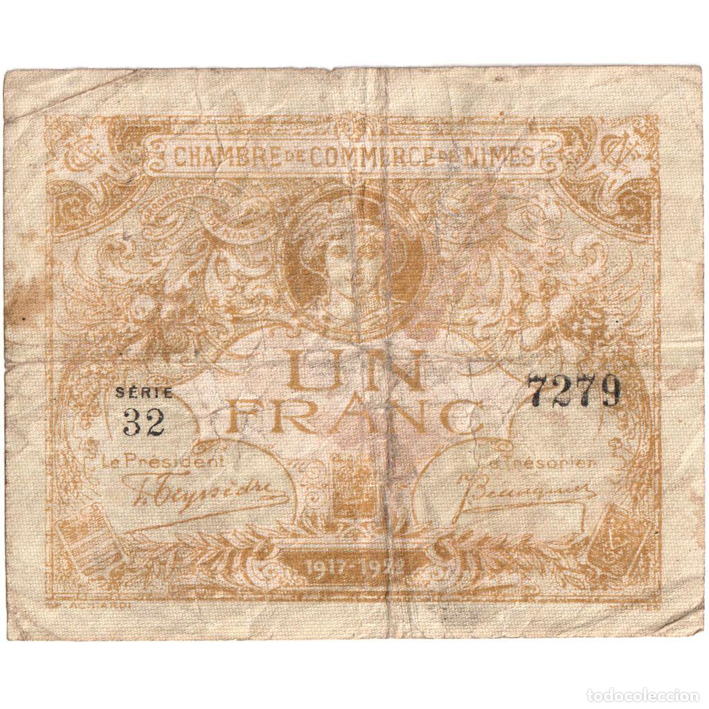 Billetes extranjeros: [#1185198] Francia, 1 Franc, 1922-12-31, SERIE 32, NIMES, RC
