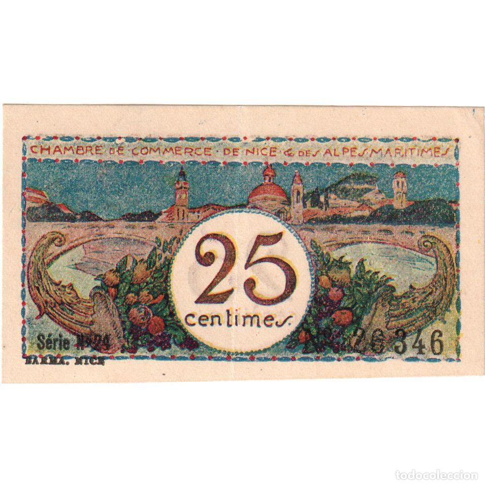 Billetes extranjeros: [#1185204] Francia, Nice, 25 Centimes, SERIE 24, MBC