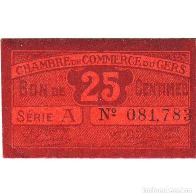 Billetes extranjeros: [#1185208] Francia, Gers, 25 Centimes, 1925-12-31, Serie A, EBC