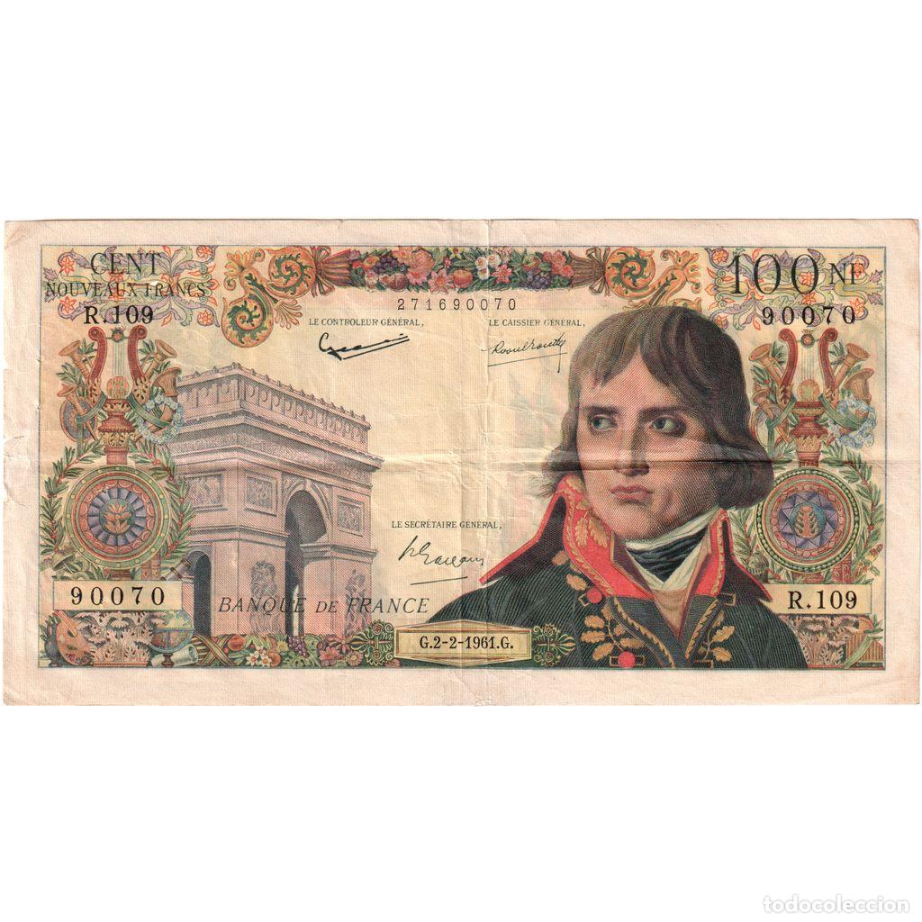 Billetes extranjeros: [#1185177] Francia, 100 Nouveaux Francs, Bonaparte, 1961-02-02, R.109, BC