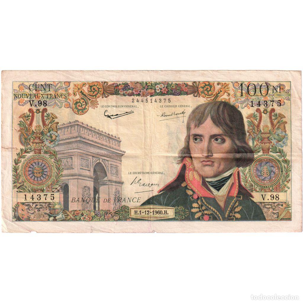 Billetes extranjeros: [#1185178] Francia, 100 Nouveaux Francs, Bonaparte, 1960-12-01, V.98, BC