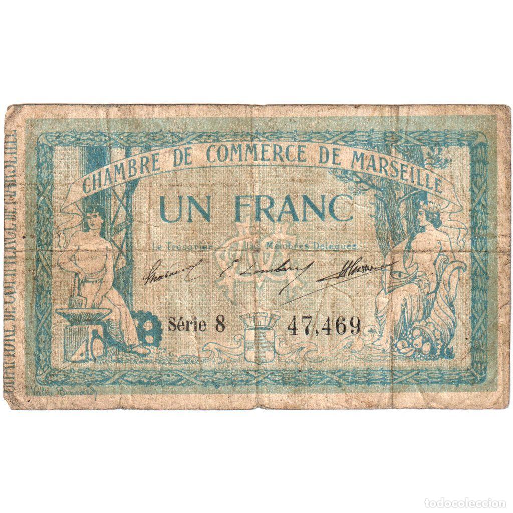 Billetes extranjeros: [#1185210] Francia, Marseille, 1 Franc, 1914-08-19, Serie 8, RC+