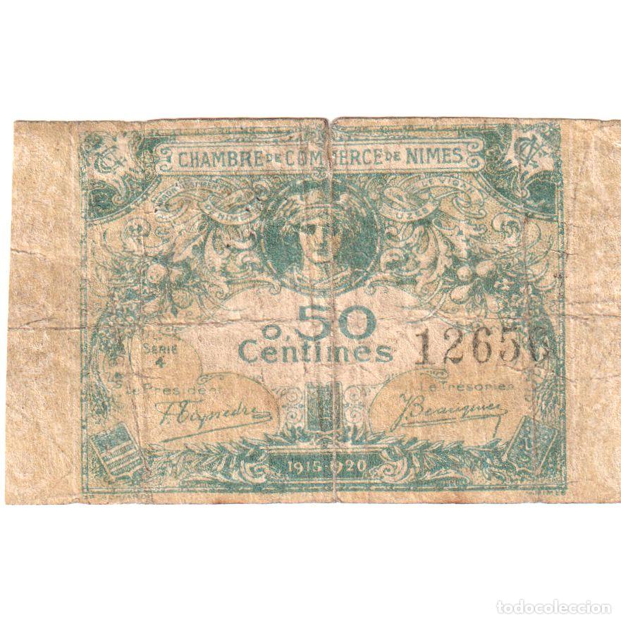 Billetes extranjeros: [#1185209] Francia, N&icirc;mes, 50 Centimes, 1920-06-04, SERIE 4, RC