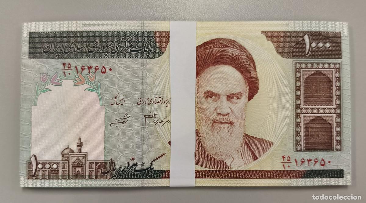 Billetes extranjeros: Lote 25 Billetes de Ir&aacute;n 1000 Rials (1992-2014) UNC Pick 143e