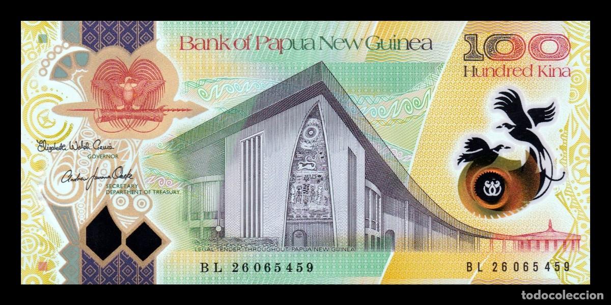 Billetes extranjeros: Papua Nueva Guinea 100 Kina Conmemorativo 2026 Pick 59 Nuevo Pol&iacute;mero Sc Unc