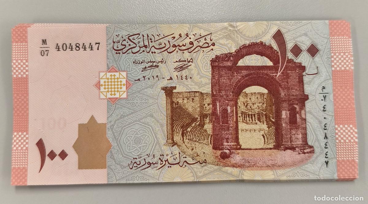 Billetes extranjeros: Lote 25 Billetes de Siria 100 Libras 2019 UNC Pick 113b