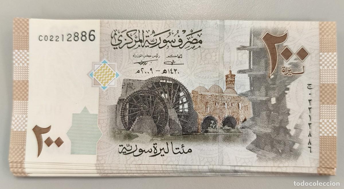 Billetes extranjeros: Lote 25 Billetes de Siria 200 Libras 2009 UNC Pick 114a