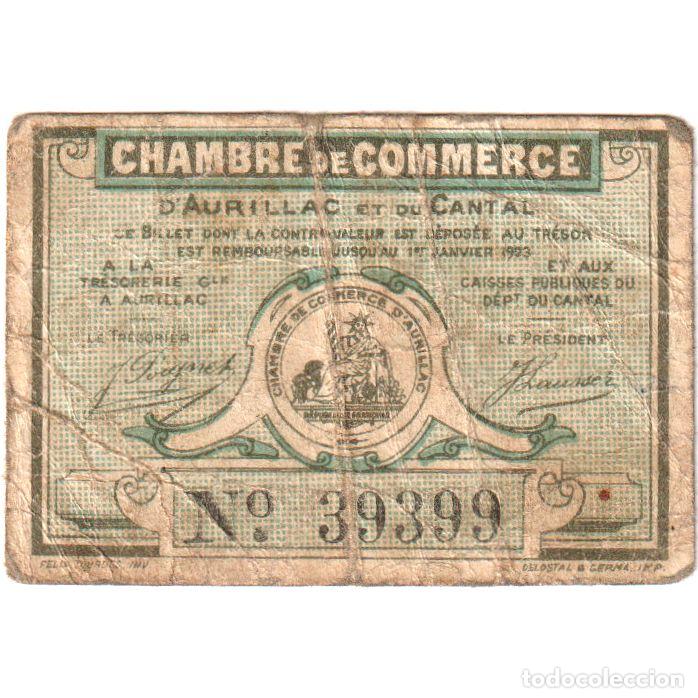 Billetes extranjeros: [#1185219] Francia, Aurillac, 25 Centimes, Undated (1917), SERIE J, RC+