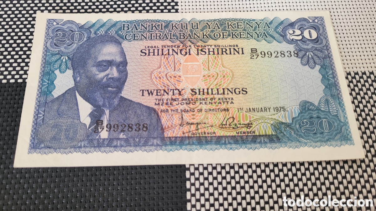Billetes extranjeros: Billete 20 shilling Kenya