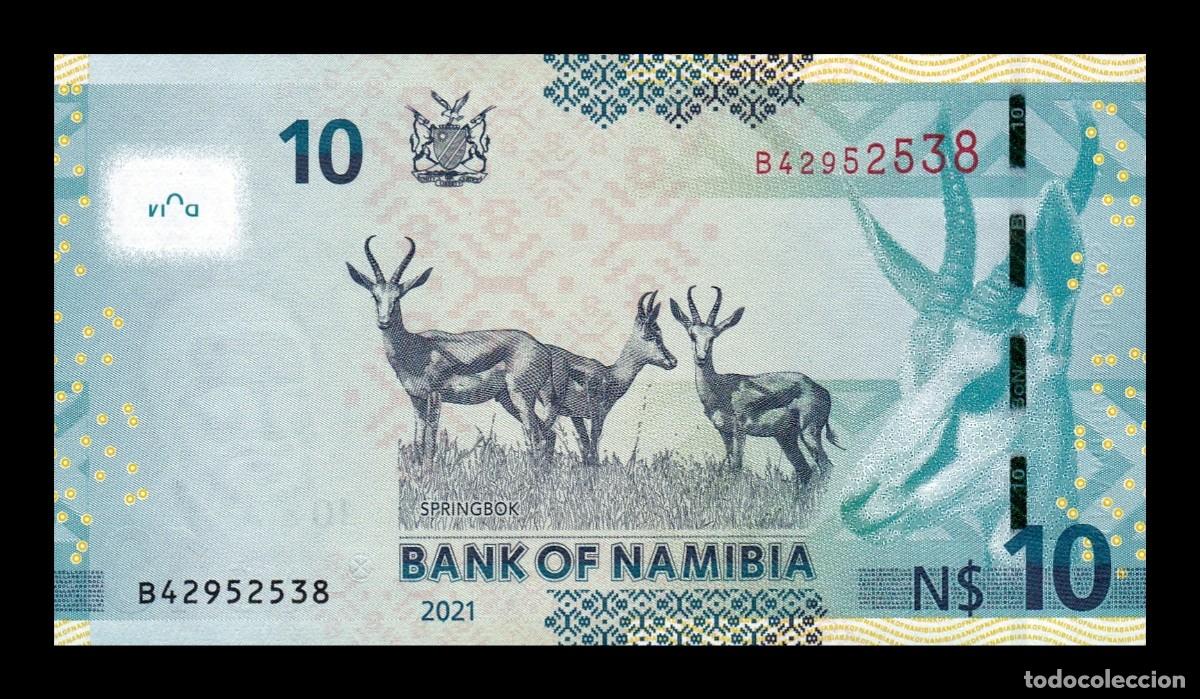Billetes extranjeros: Namibia 10 D&oacute;lares Sam Nujoma 2021 Pick 16b Sc Unc - Foto 2