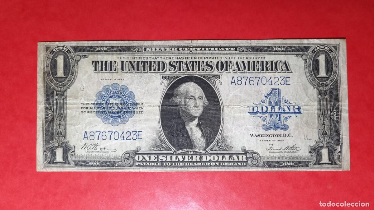 Billetes extranjeros: ESTADOS UNIDOS USA TAMA&Ntilde;O GRANDE |SOLO ACEPTO PAYPAL| BILLETE $ 1 DOLAR 1923 LEER DESCRIPCION
