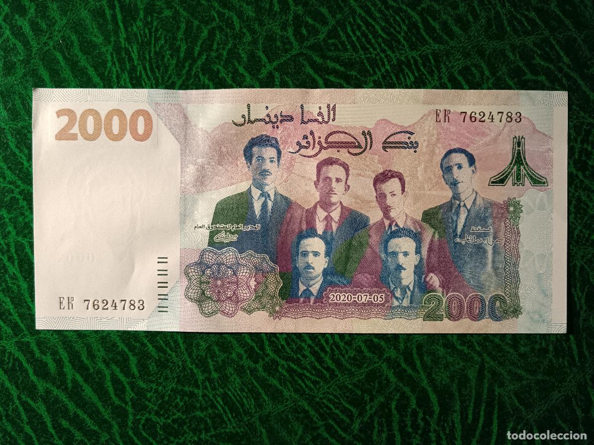 Billetes extranjeros: BILLETE ARGELIA 2000 DINARES CONMEMORATIVO A&Ntilde;O2000