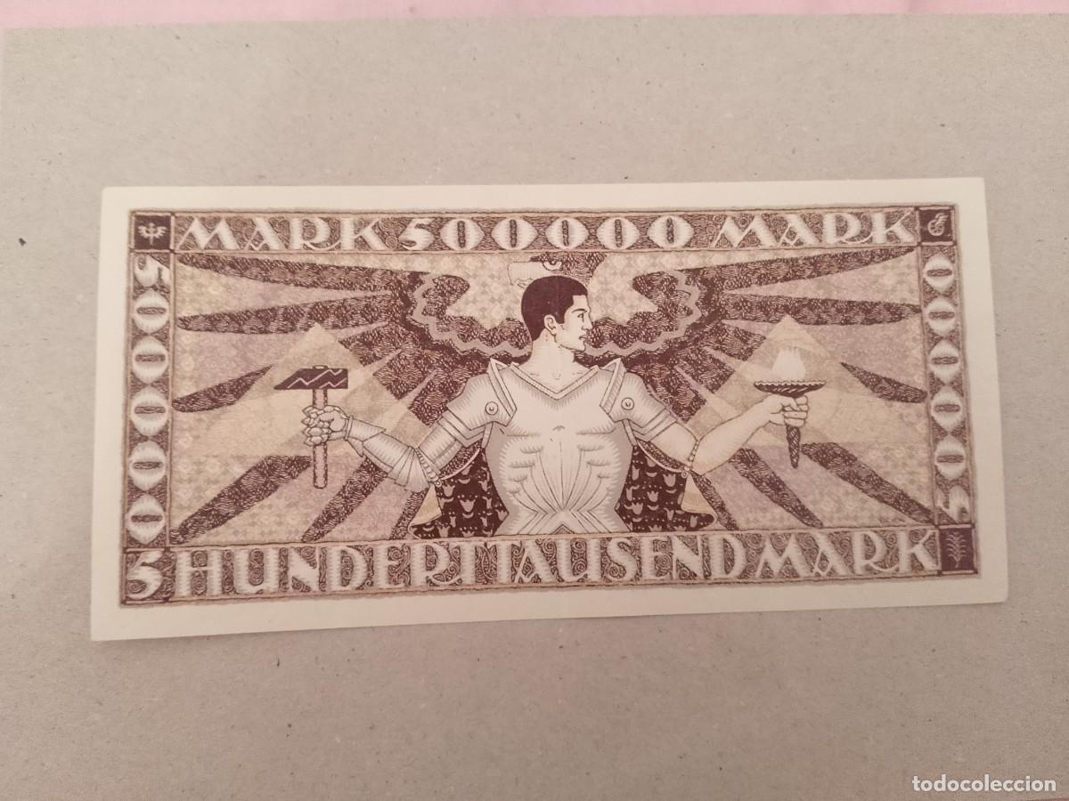 Banconote internazionali: Billete Alemania, 500000 Mark, a&ntilde;o 1923, xf