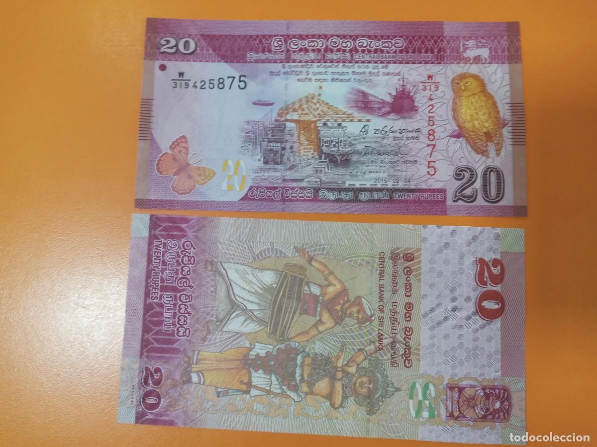 Banconote internazionali: SRI LANKA 20 RUPIAS 2015