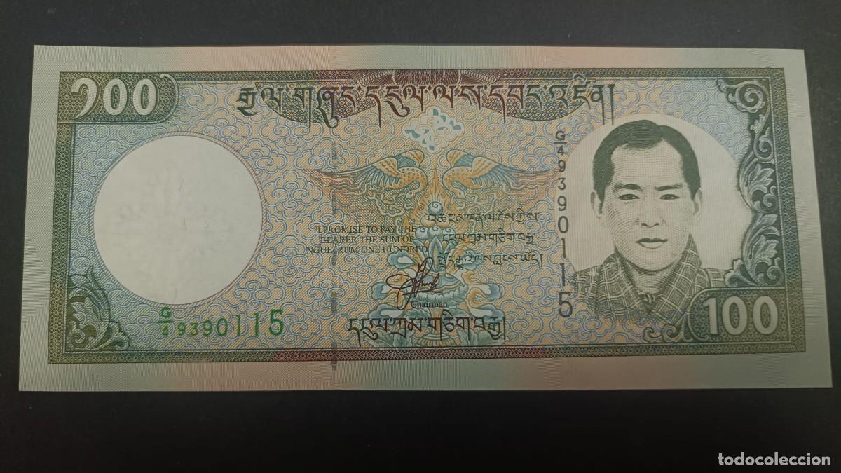 Billetes extranjeros: BHUTAN 100 NGULTRUM S/F 2000 S/C P=25