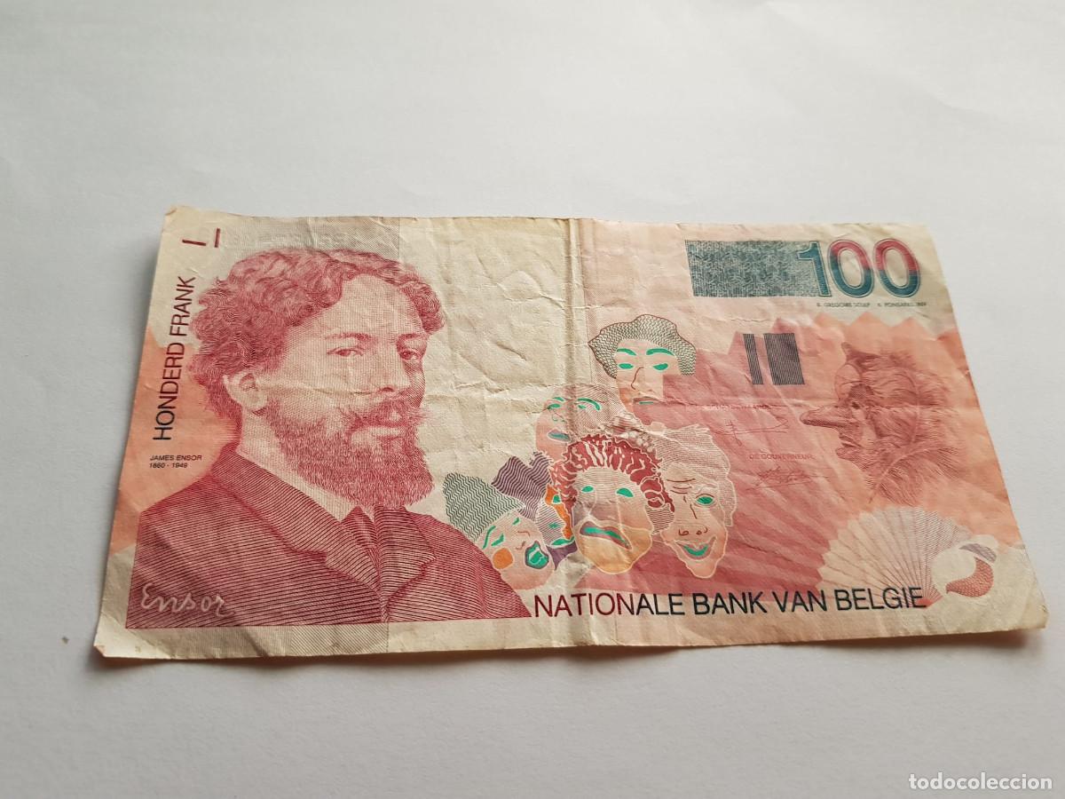Billetes extranjeros: BELGICA- 100 FRANCOS-