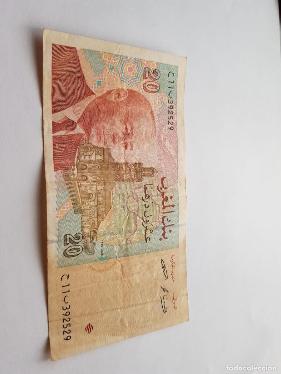 Billetes extranjeros: MARRUECOS- 20 DIRHAMS-1996