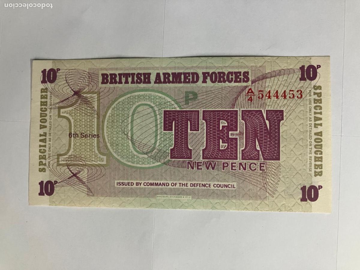 Billetes extranjeros: Billete British Armed Forces 10 New Pence