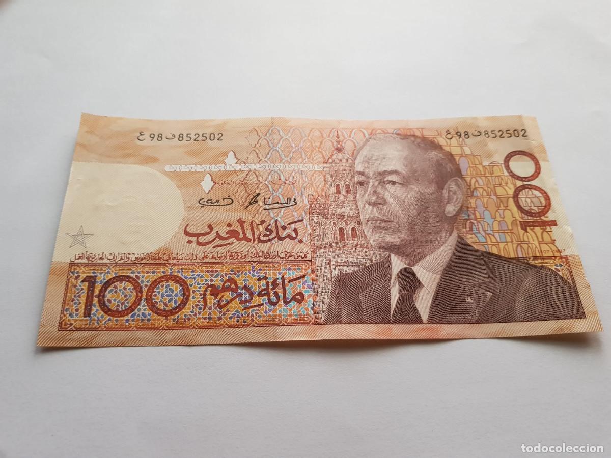 Billetes extranjeros: MARRUECOS- 100 DIRHAMS-1987