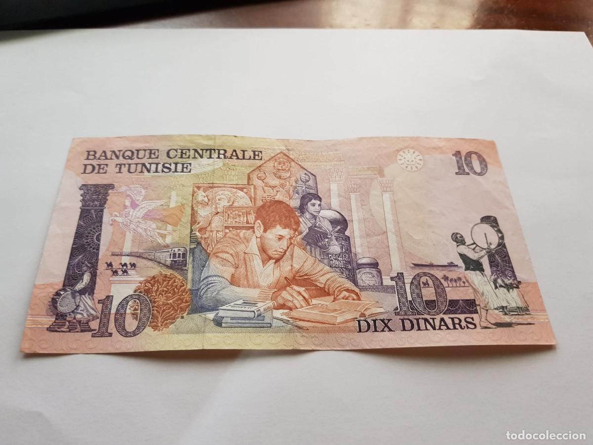 Billetes extranjeros: TUNEZ- 10 DINARS-1973 - Foto 2