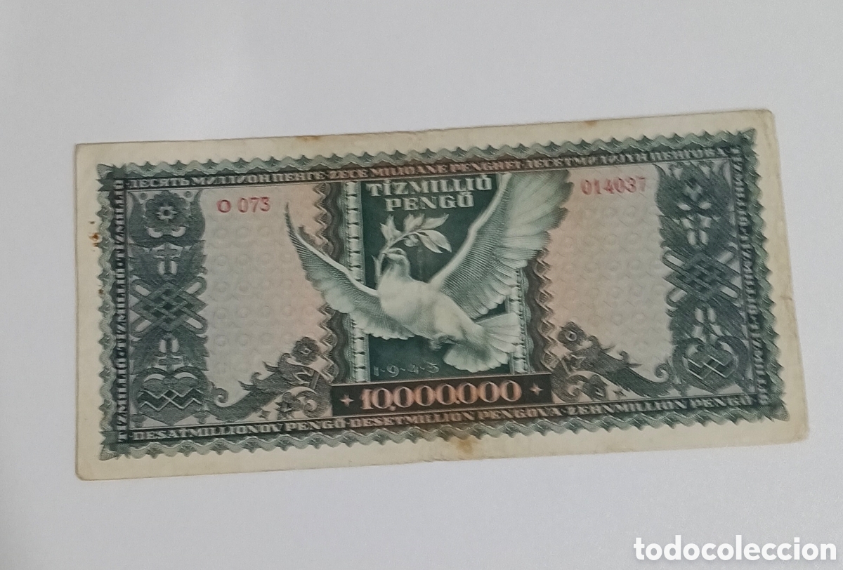 Billetes extranjeros: Billete Hungr&iacute;a original%