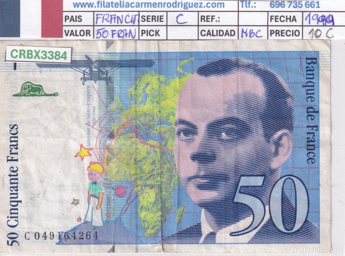 Billetes extranjeros: CRBX3384 BILLETE FRANCIA 50 FRANCOS 1997 SERIE N BC