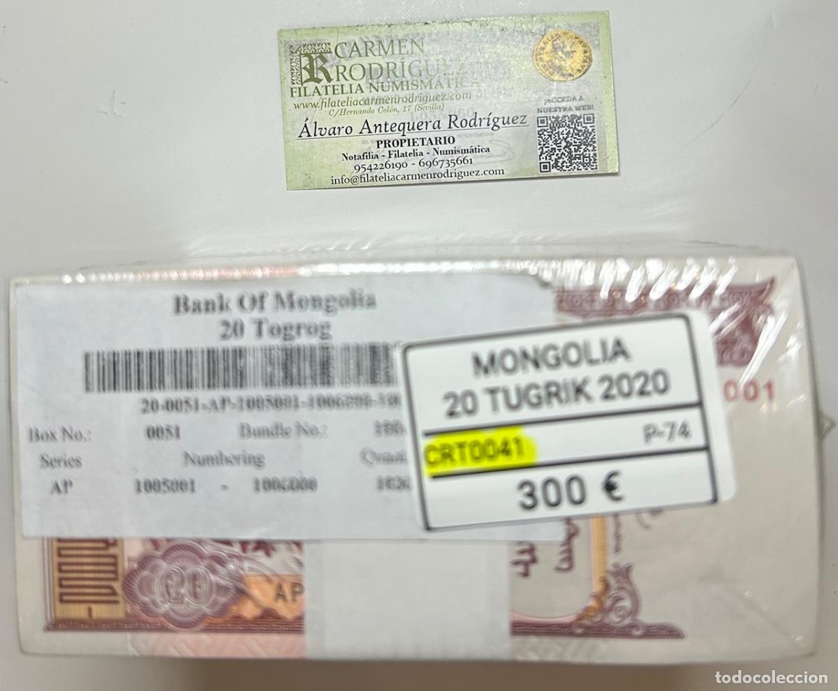 Billetes extranjeros: CRT0041 TACO 1000 BILLETES MONGOLIA 20 TUGRYK 2020 P-74