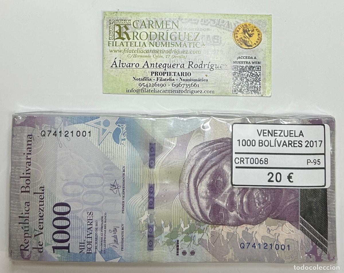 Billetes extranjeros: CRT0068 TACO 100 BILLETES VENEZUELA 1000 BOLIVARES 2017 P-95