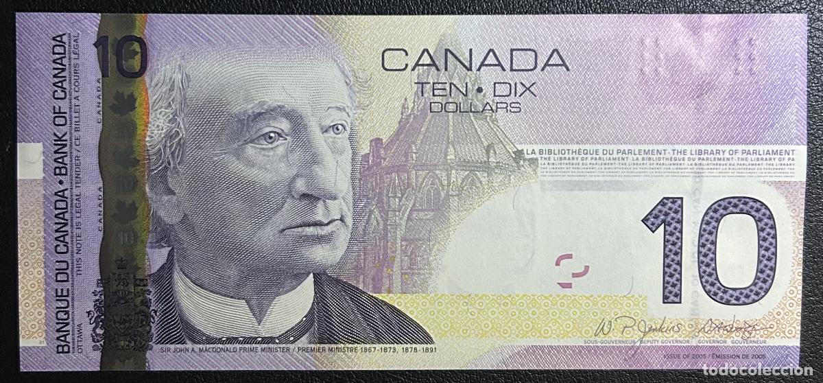 Billetes extranjeros: CRBX0348 BILLETE CANADA 10 DOLARES 2005 SIN CIRCULAR