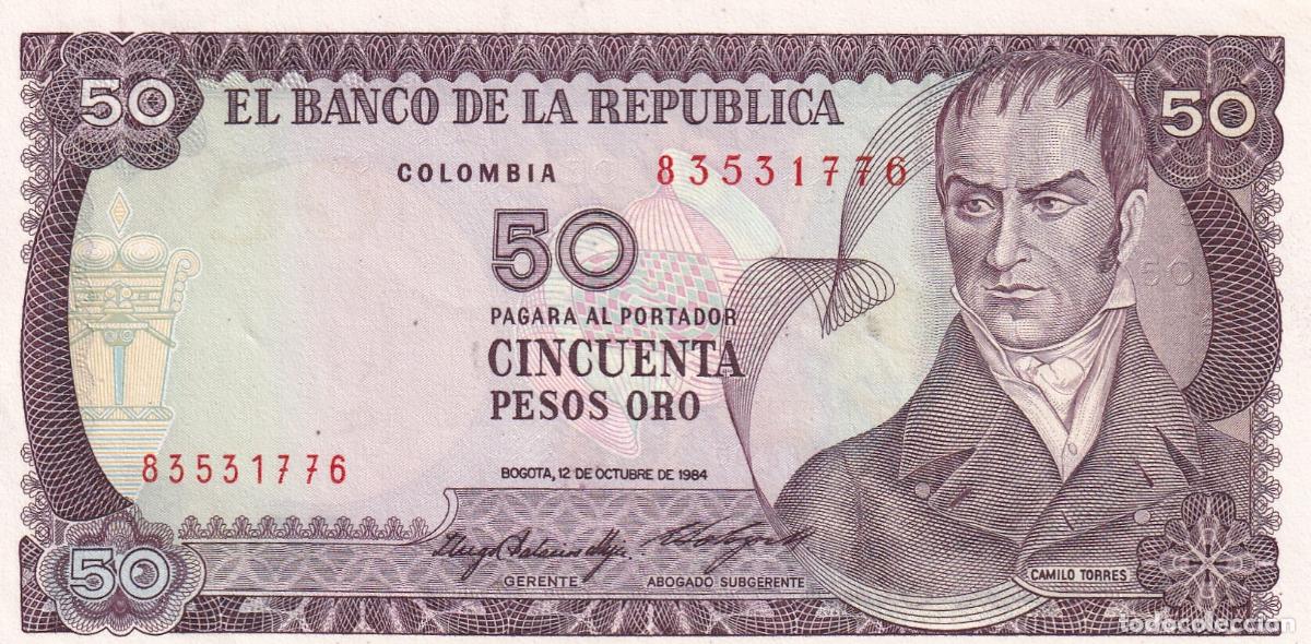Billetes extranjeros: CRBX1343 BILLETE COLOMBIA 50 PESOS 1984 SIN CIRCULAR